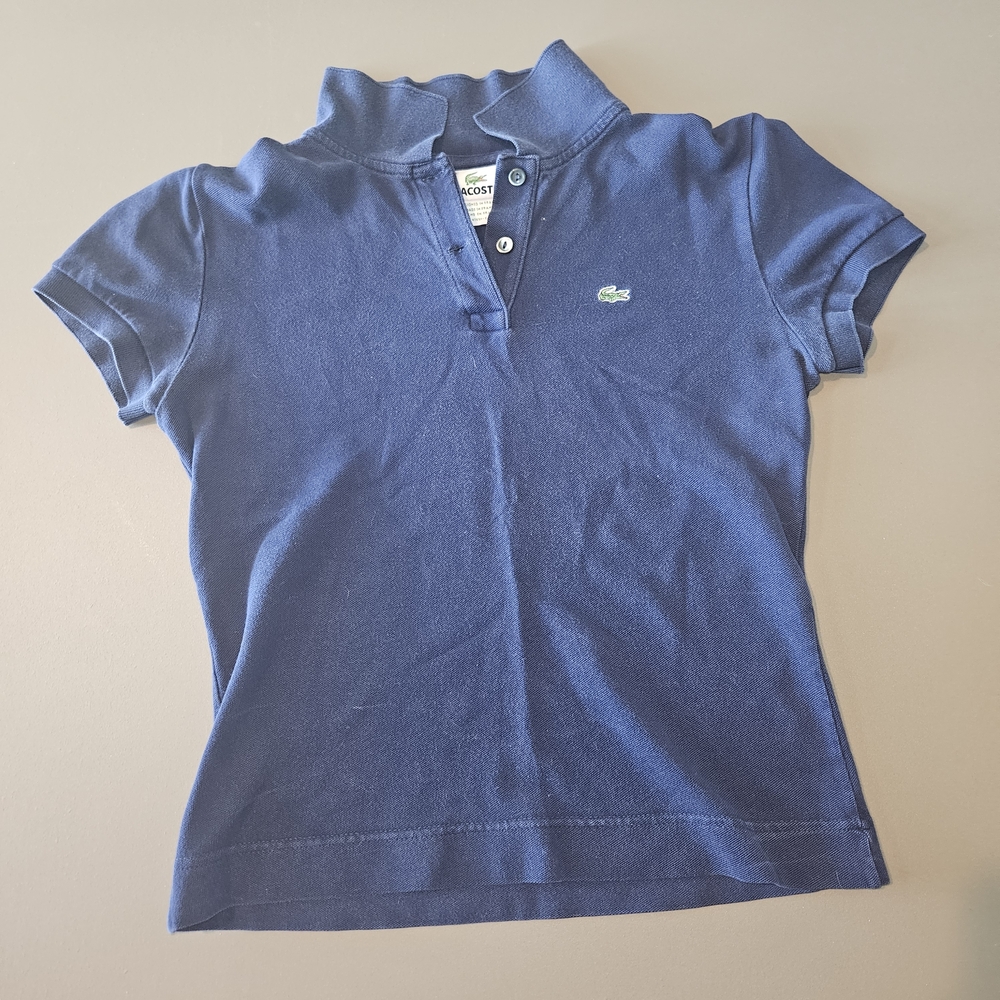 Lacoste Vintage Women's Navy Blue Polo